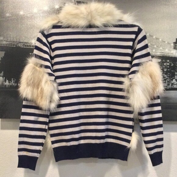 Weekend MaxMara Rabbit Fur Knit Cardigan SZ S - Picture 4 of 10